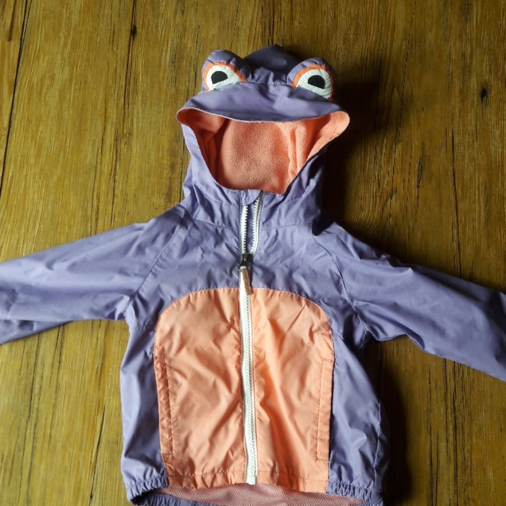 Adorable Frog Hood Columbia Jacket
